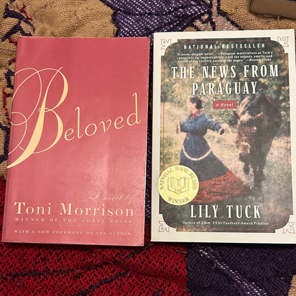 Beloved and The News from Paraguay Books